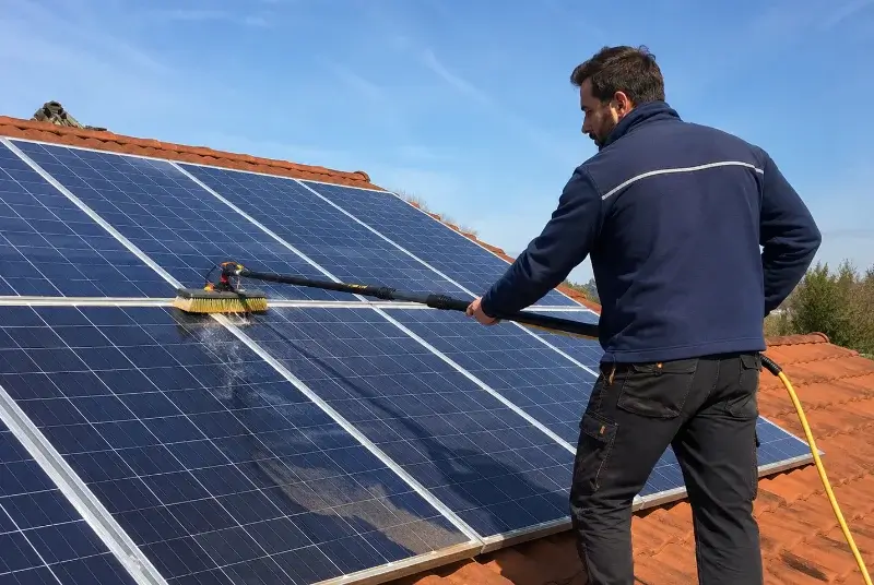 Nettoyage et entretien de panneaux solaires au Fenouiller