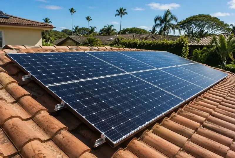 Installation de panneaux solaires au Fenouiller